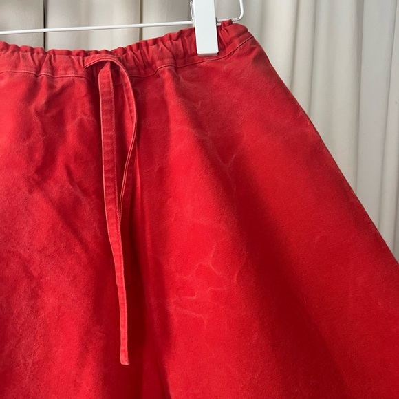 Vintage Long Red Canvas Shorts XS/S - Picture 4 of 6